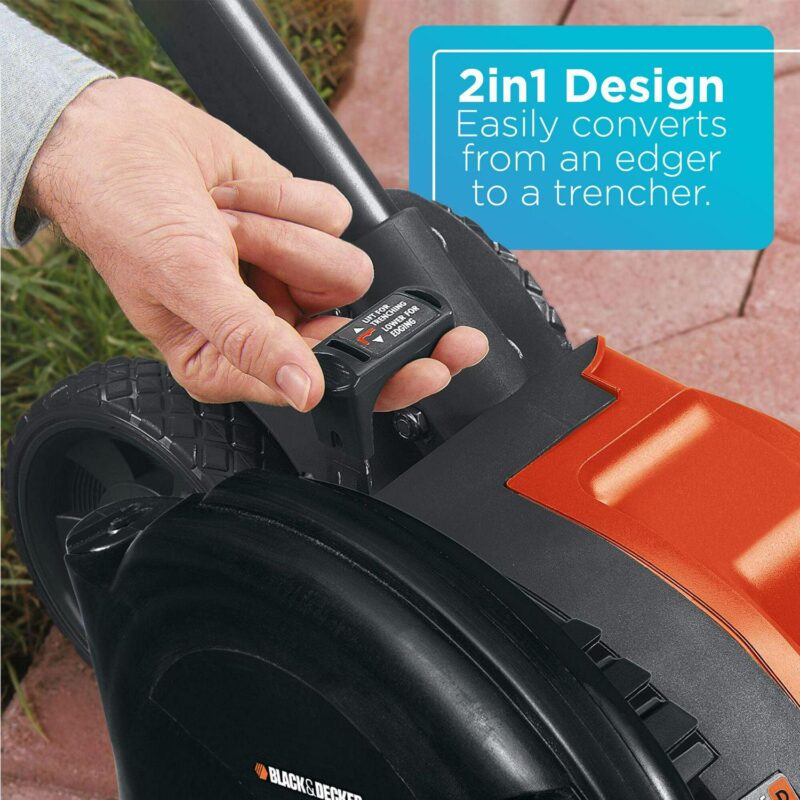 BLACK+DECKER 12 AMP 2-IN-1 LANDSCAPE EDGER AND TRENCHER LE760FF - Image 4