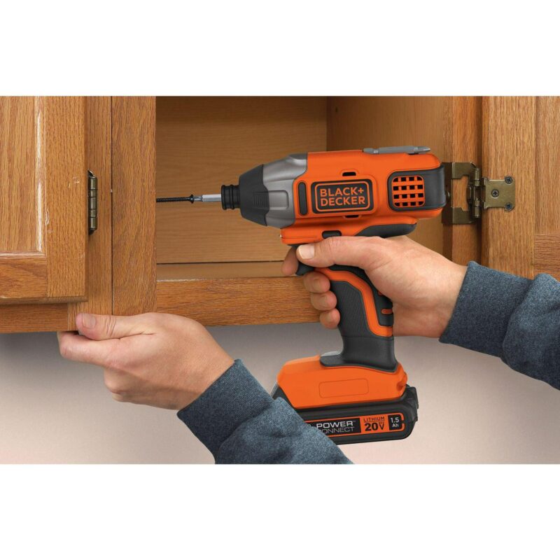 BLACK+DECKER 20-Volt MAX* Lithium-Ion Cordless Impact Driver, BDCI20C - Image 11