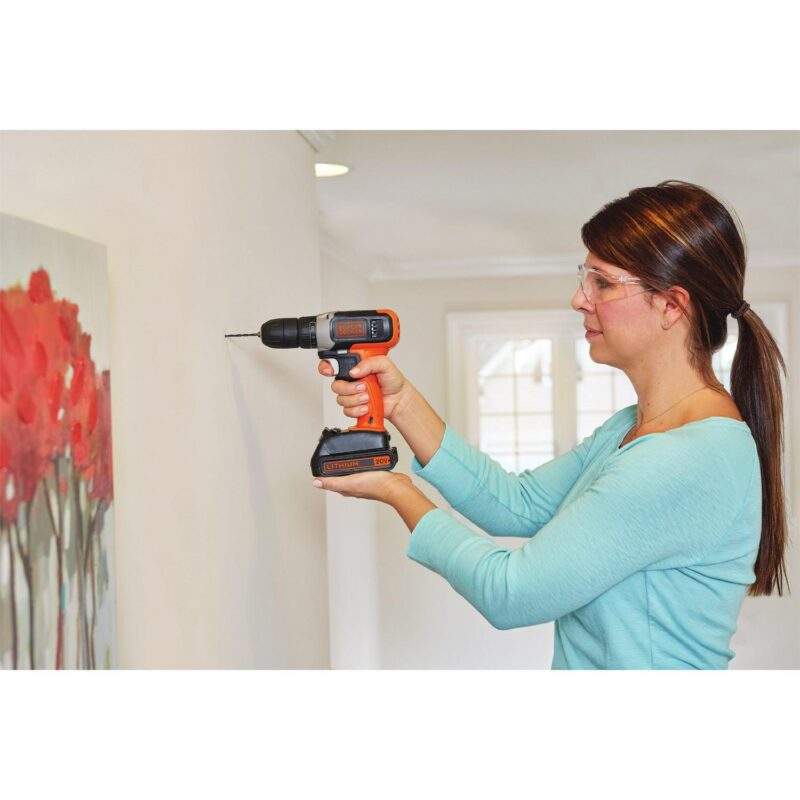 BLACK+DECKER 20-Volt MAX Lithium Cordless Drill, BCD702C1 - Image 7