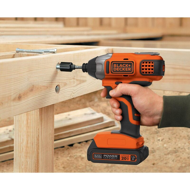 BLACK+DECKER 20-Volt MAX* Lithium-Ion Cordless Impact Driver, BDCI20C - Image 10