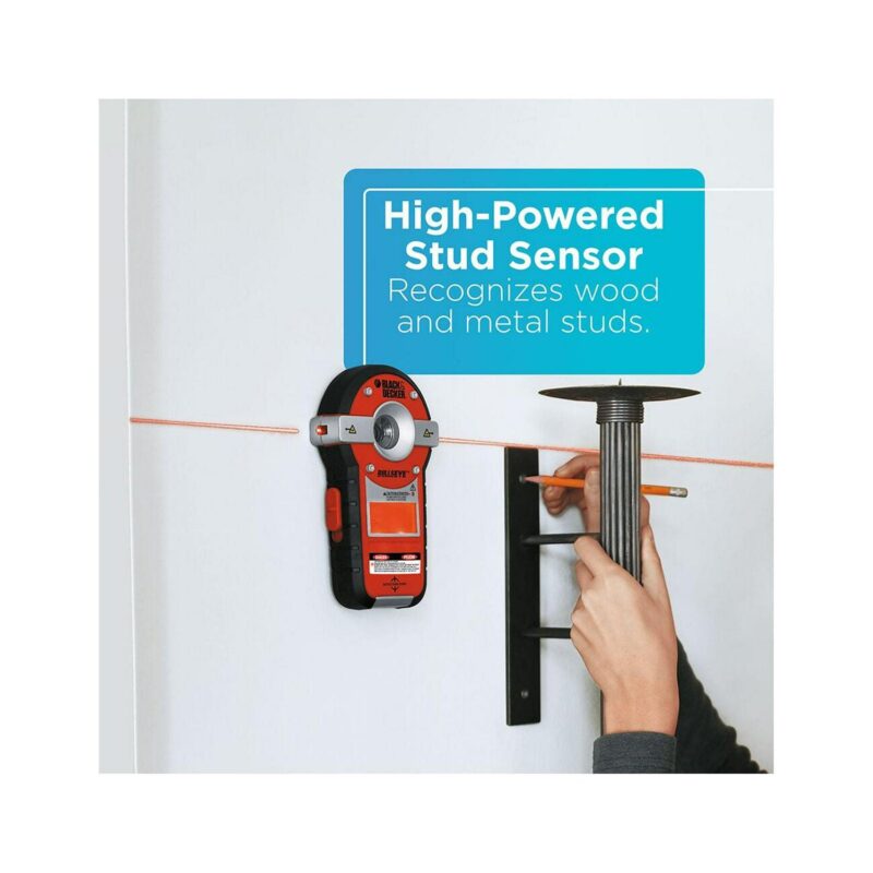 BLACK+DECKER BullsEye Auto-Leveling Laser with Stud Sensor, BDL190S - Image 3