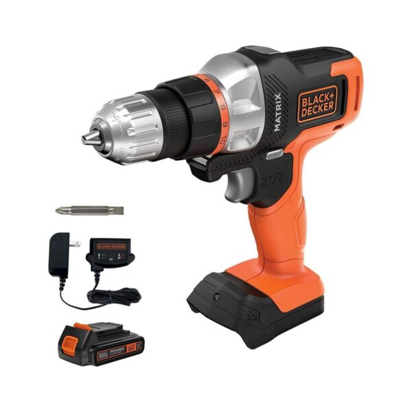 BLACK+DECKERa c BDCDMT120C 20V MAX* MATRIXa c Lithium Cordless Drill