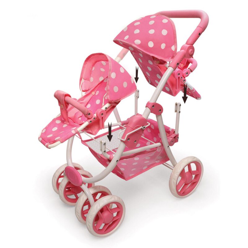 Badger Basket Convertible Double Doll Stroller - Image 7