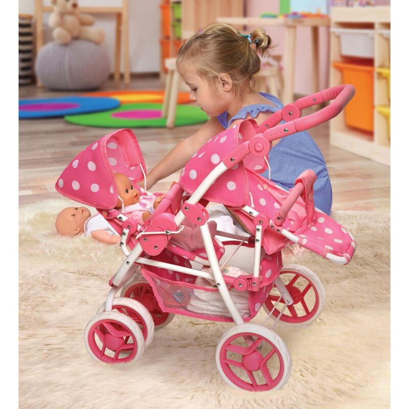 Badger Basket Convertible Double Doll Stroller - Image 14