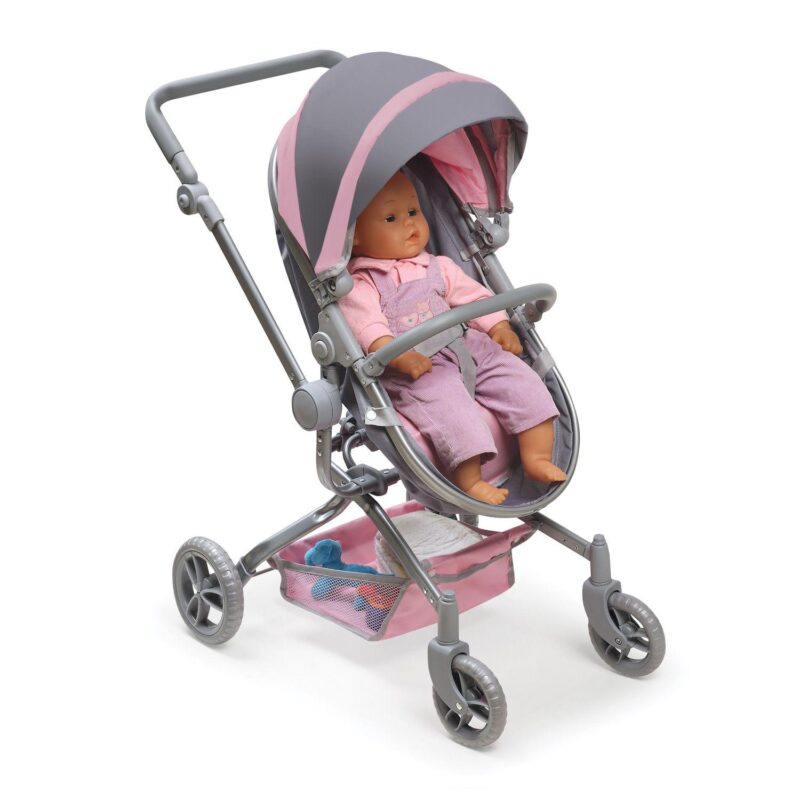 Badger Basket Daydream Multi-Function Single Doll Pram and Stroller - Image 6