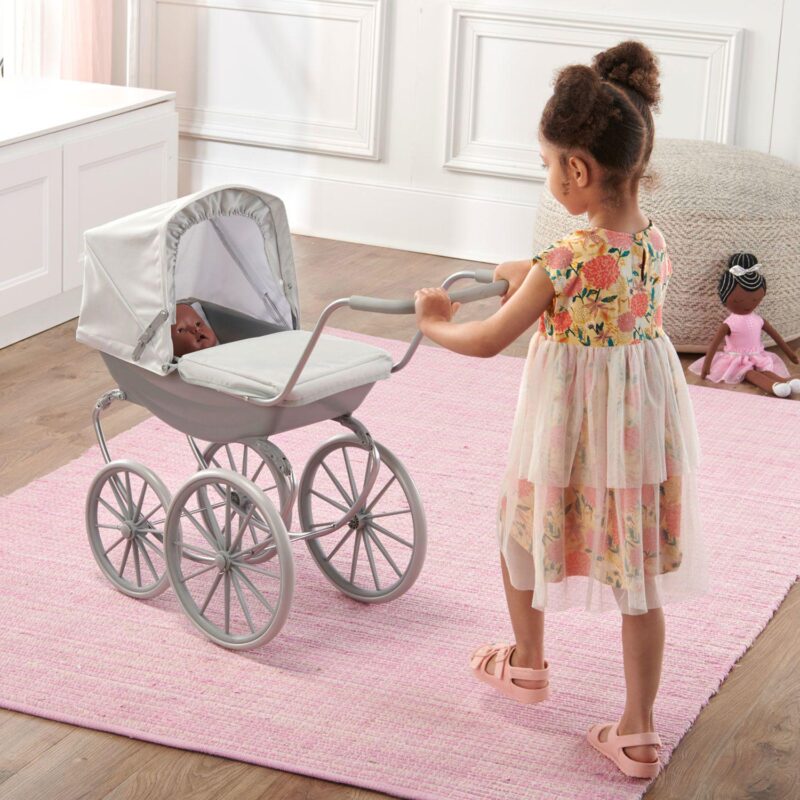 Badger Basket Gray London Doll Pram - Image 8