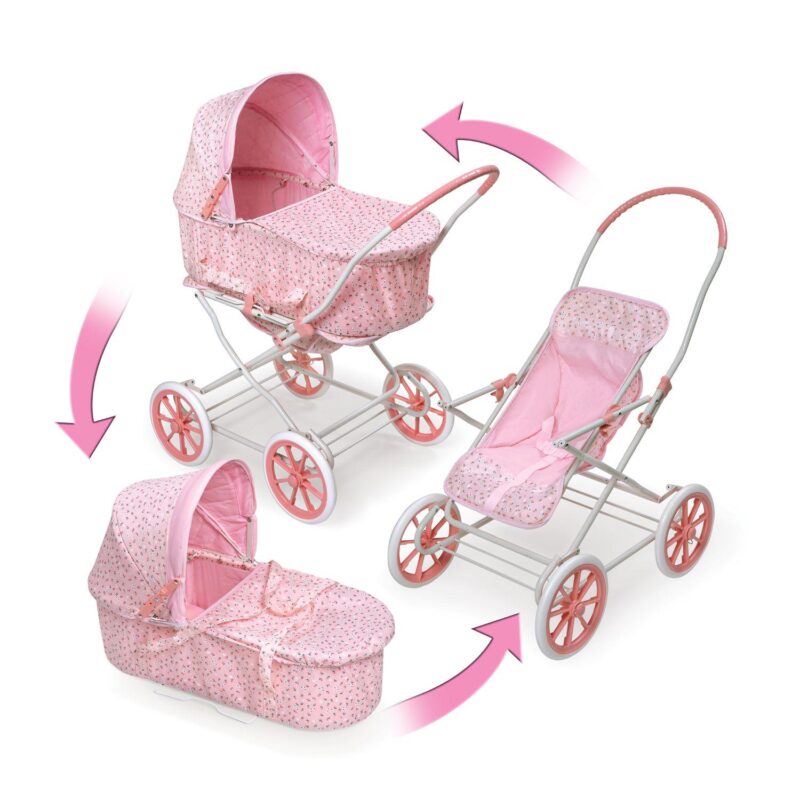 Badger Basket Rosebud 3-in-1 Doll Carrier - Image 2
