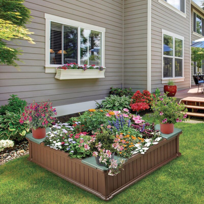 Badger Basket Woodland 2-in-1 Sandbox and Garden Planter - Image 4
