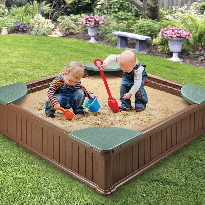 Badger Basket Woodland 2-in-1 Sandbox and Garden Planter - Image 2