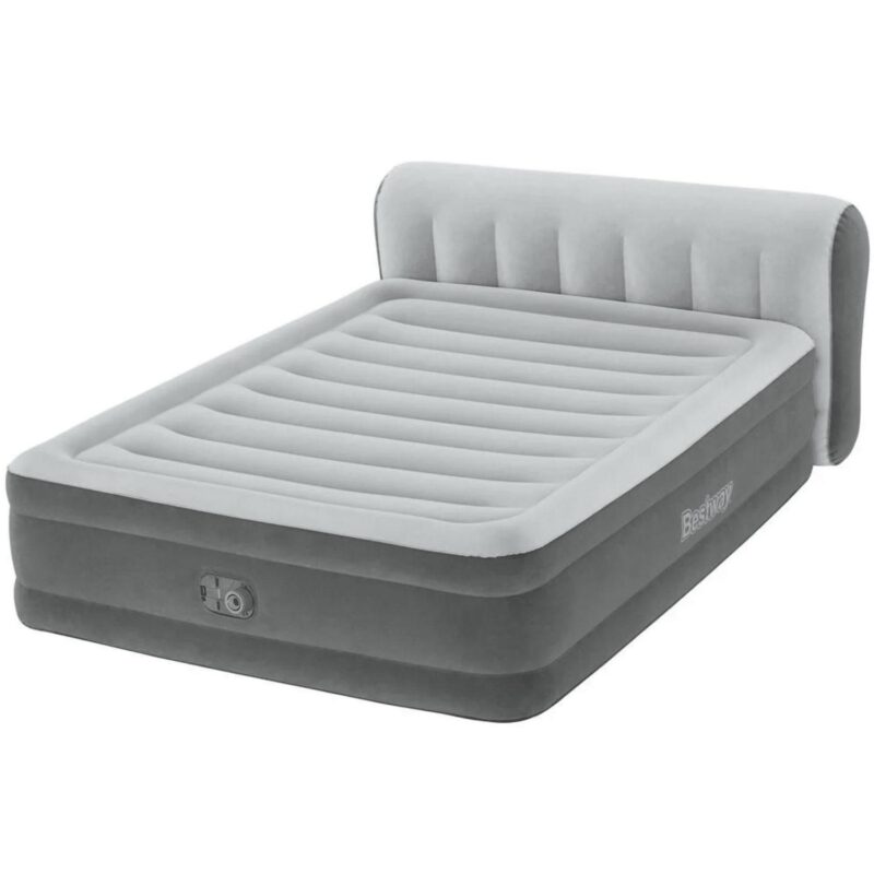 BestwayA Headboard Tritech Airbed Queen 18  with Built-in AC Pump