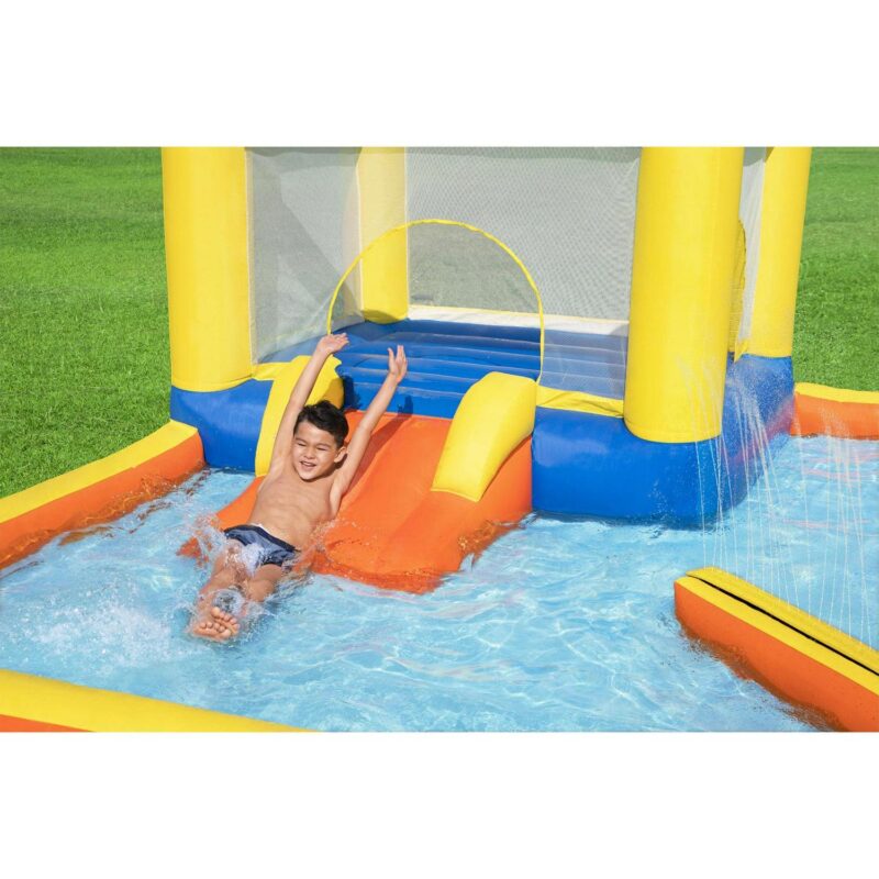 Bestway H2OGO! Beach Bounce House Kids Inflatable Water Park w/ Air Blower - Image 4