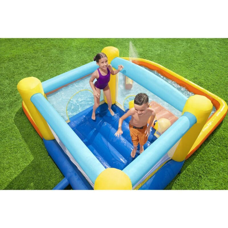 Bestway H2OGO! Beach Bounce House Kids Inflatable Water Park w/ Air Blower - Image 5