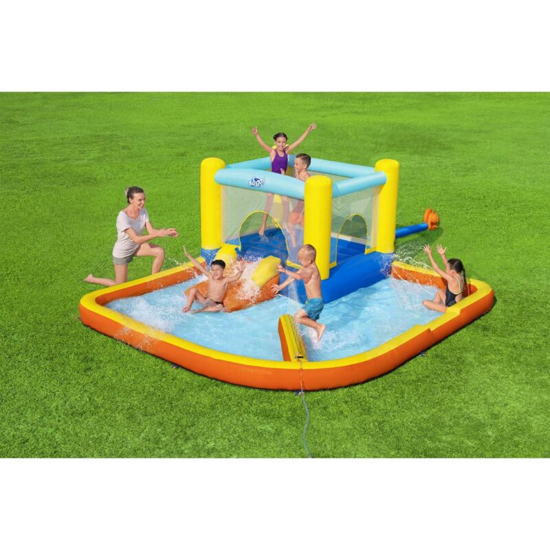 Bestway H2OGO! Beach Bounce House Kids Inflatable Water Park w/ Air Blower - Image 2
