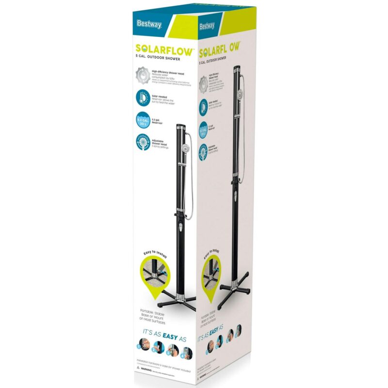 Bestway SolarFlow Outdoor Shower W/ Stand and 5 gal Reservoir - Image 2