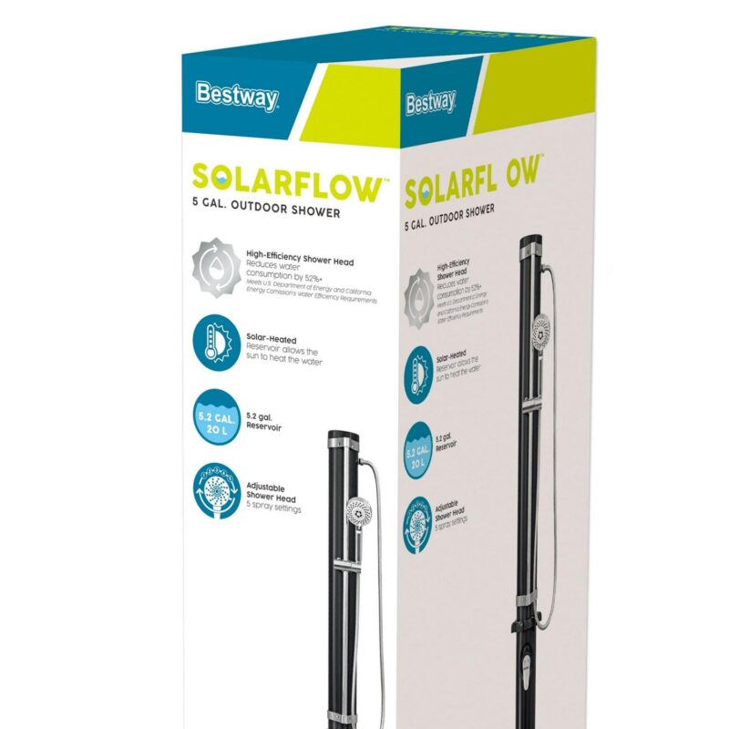 Bestway SolarFlow Outdoor Shower W/ Stand and 5 gal Reservoir - Image 5