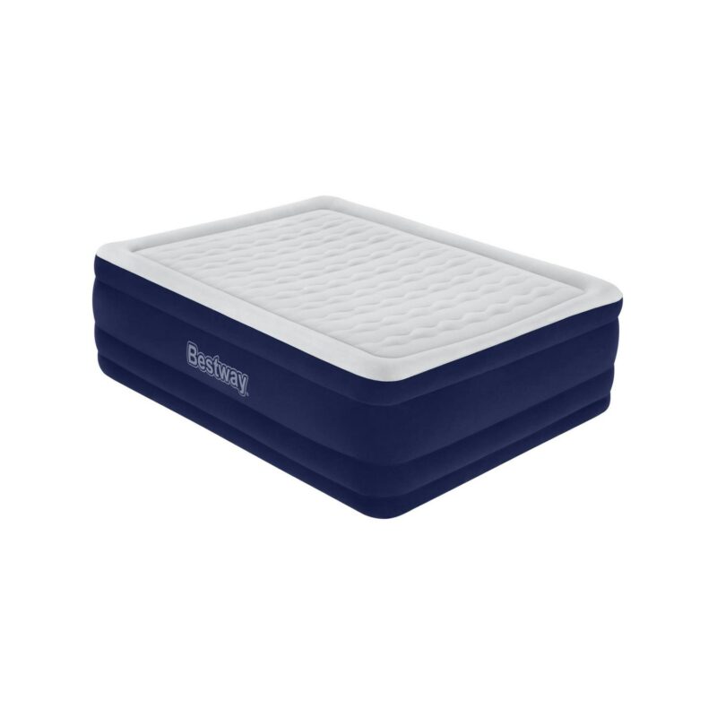 Bestway Tritech Air Mattress Queen 24  with Built-in AC Pump Included and Antimicrobial Coating