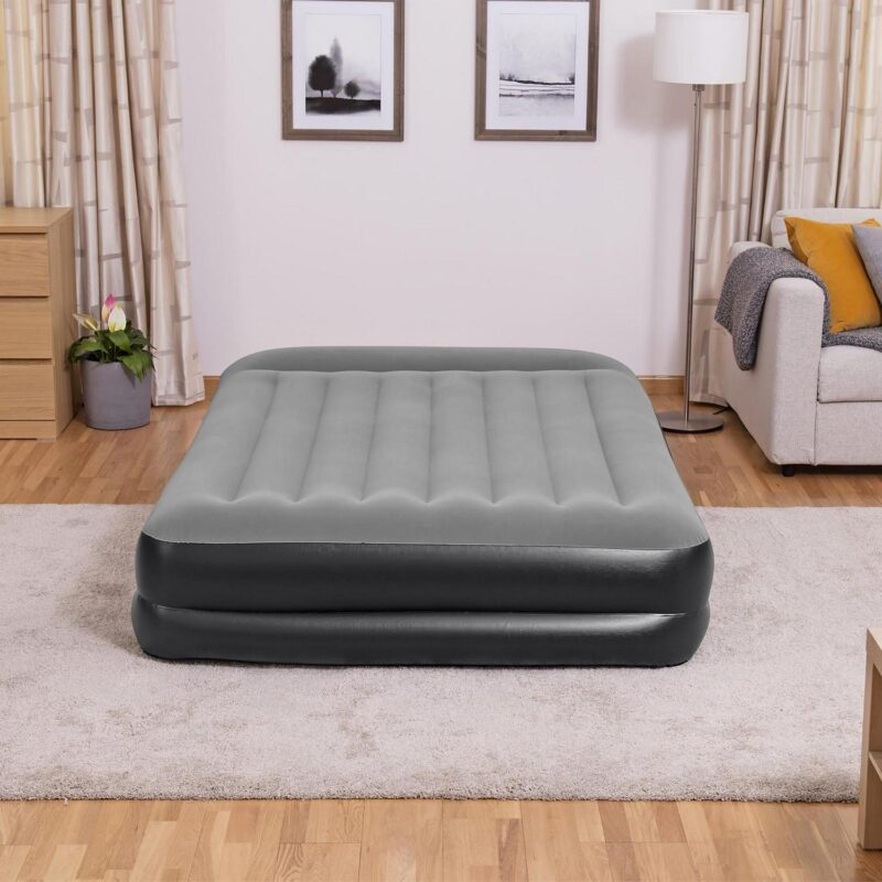 Bestway: Tritech Queen 18  Air Mattress - Built-in AC Pump, Auto Inflation and Deflation, Firm Comfort Level, Antimicrobial, 2 Person Weight Capacity 661 lbs. - Image 3