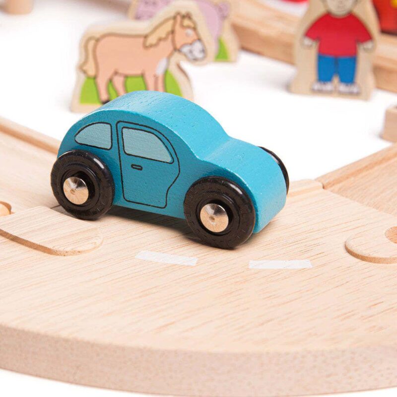 Bigjigs Rail, Road and Rail Train Set - Image 5