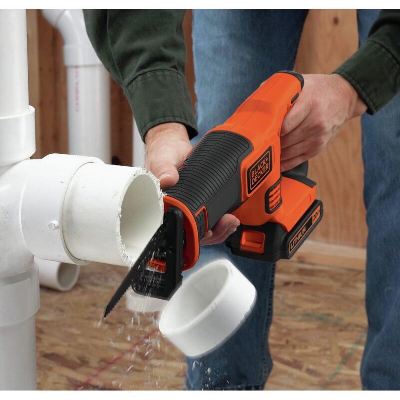 Black and Decker BDCR20C 20V MAX Brushed Lithium-Ion Cordless Reciprocating Saw Kit (1.5 Ah) - Image 8