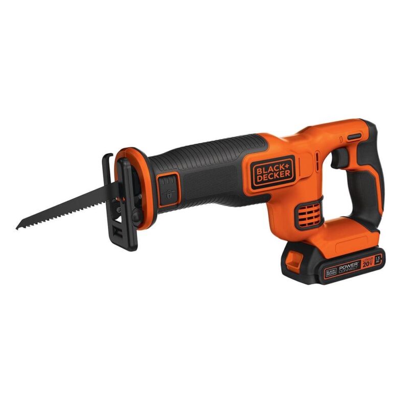 Black and Decker BDCR20C 20V MAX Brushed Lithium-Ion Cordless Reciprocating Saw Kit (1.5 Ah) - Image 3