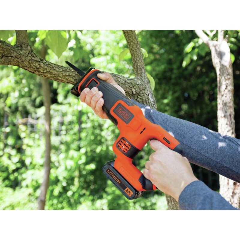 Black and Decker BDCR20C 20V MAX Brushed Lithium-Ion Cordless Reciprocating Saw Kit (1.5 Ah) - Image 7