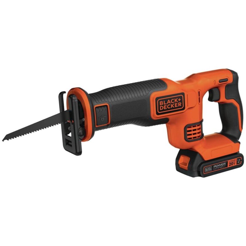 Black and Decker BDCR20C 20V MAX Brushed Lithium-Ion Cordless Reciprocating Saw Kit (1.5 Ah) - Image 4