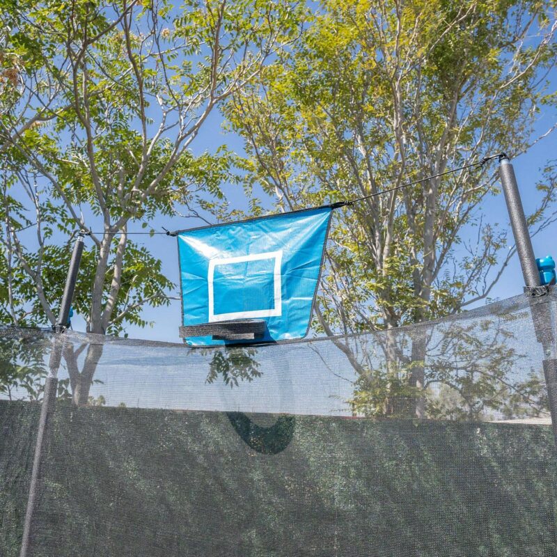 Bounce Pro 14ft Trampoline And Enclosure With Basketball Hoop, Blue - Image 3