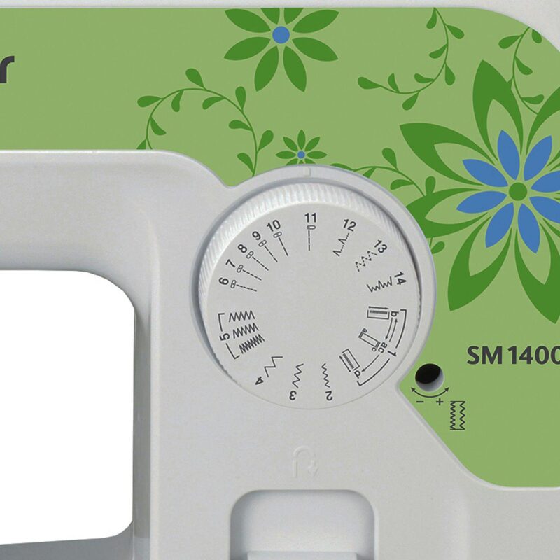 Brother SM1400 14-Stitch Floral Sewing Machine in White - Image 5