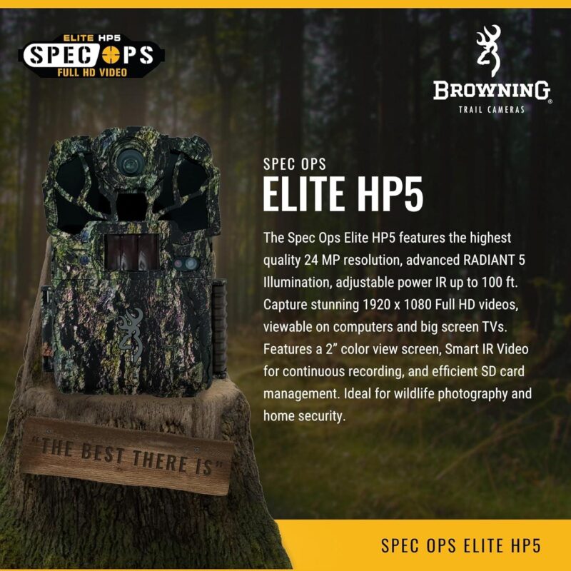 Browning New Spec Ops Elite HP5 Trail Game Camera Wildlife Motion Activated - Image 2