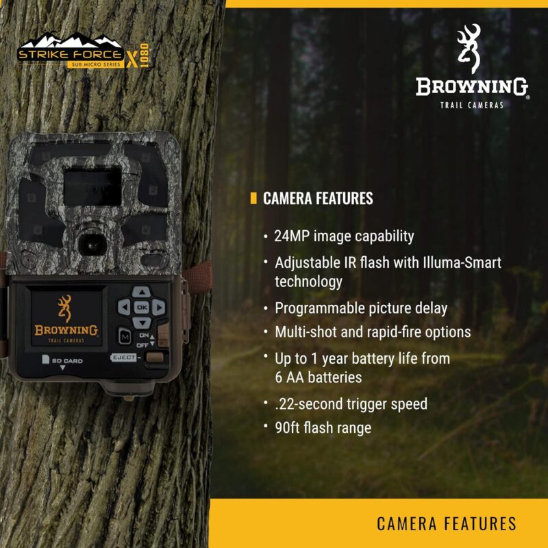 Browning Strike Force Pro X 1080 Wildlife Motion-Activated Trail Camera - Image 3