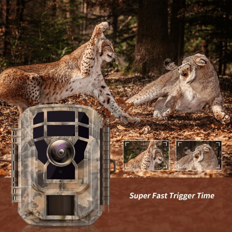 CAMPARK 2 PACK 1080P Trail Game Camera Hunting Deer Camera with Infrared Night Vision Waterproof Trail Cam for Wildlife Monitoring - Image 3