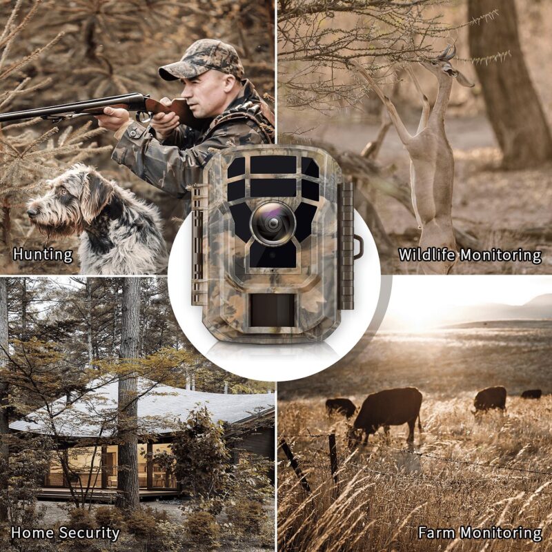 CAMPARK 2 PACK 1080P Trail Game Camera Hunting Deer Camera with Infrared Night Vision Waterproof Trail Cam for Wildlife Monitoring - Image 10