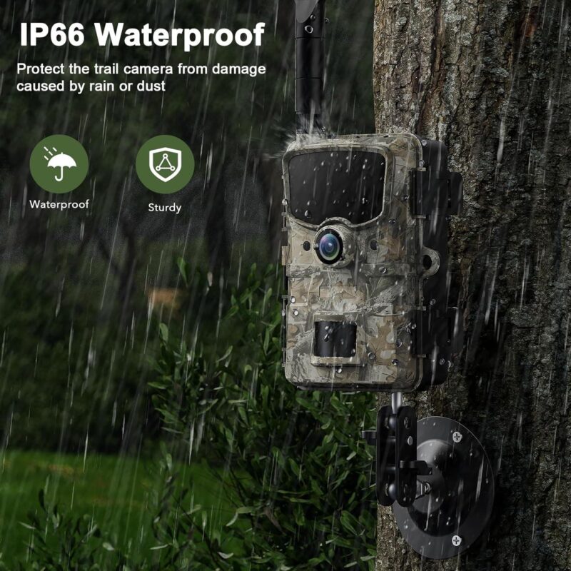 CAMPARK 4G LTE Cellular Trail Camera Sends Picture Video to Cell Phone - 24MP 1080P Game Hunting Camera with Night Vision Motion Activated Waterproof IP66 Trail Cam for Wildlife Monitoring - Image 7