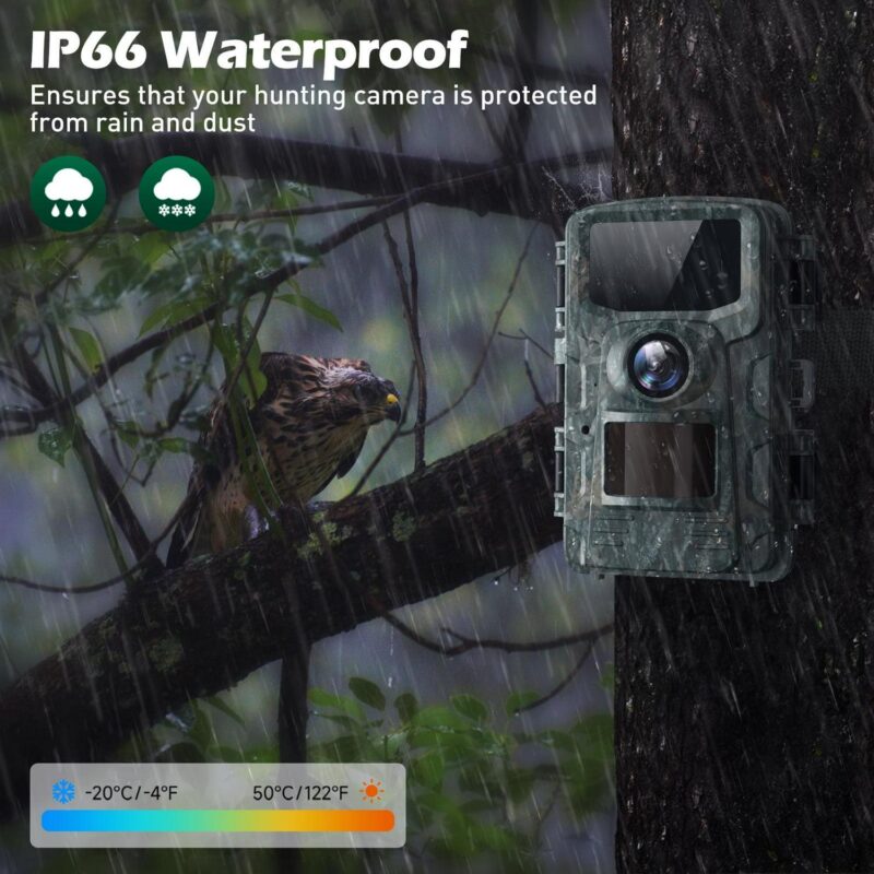 CAMPARK Trail Camera 4K 48MP Game Deer Hunting Camera with Night Vision Waterproof IP66 0.1s Trigger Time Latest Sensor Motion 120A A Wide Angel Time-Lapse Trail Cam for Wildlife Monitor 2.0 LCD - Image 4