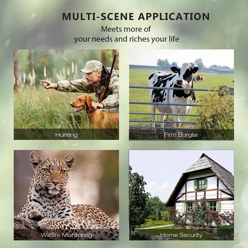 CAMPARK Trail Camera 4K 42MP Game Hunting Camera with Low Glow Night Vision IP56 Waterproof Motion Activated Outdoor Trail Deer Cam for Wildlife Monitoring 2.4  LCD Screen - Image 9