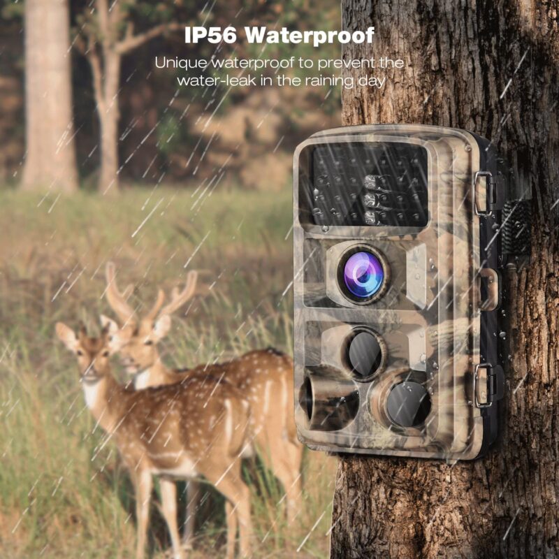 CAMPARK Trail Camera 4K 42MP Game Hunting Camera with Low Glow Night Vision IP56 Waterproof Motion Activated Outdoor Trail Deer Cam for Wildlife Monitoring 2.4  LCD Screen - Image 6