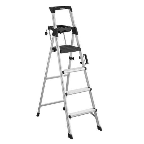 COSCO 6-foot Signature Series Step Ladder Type 1A, 300 lb. Capacity (Aluminum)