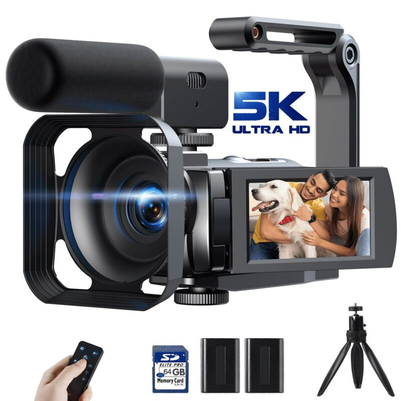 Campark AC12 5K 25FPS Video Camera 56MP Photo 3a Touch Screen Digital Camcorder for Vlogging Youtube