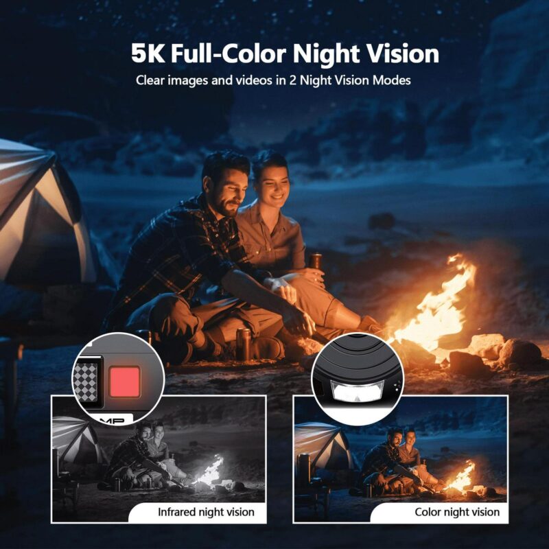Campark AC12 5K 25FPS Video Camera 56MP Photo 3a Touch Screen Digital Camcorder for Vlogging Youtube - Image 4
