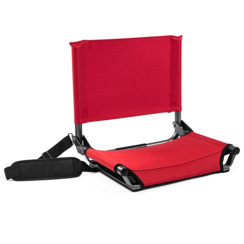 Cascade Mountain Tech Lightweight Stadium Seat for Bleachers, Red