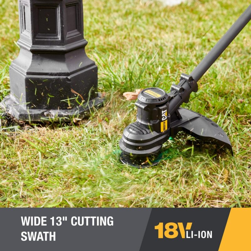 Caterpillar CatA DG210 18V Brushless 13  Cordless String Trimmer with Battery - Image 4
