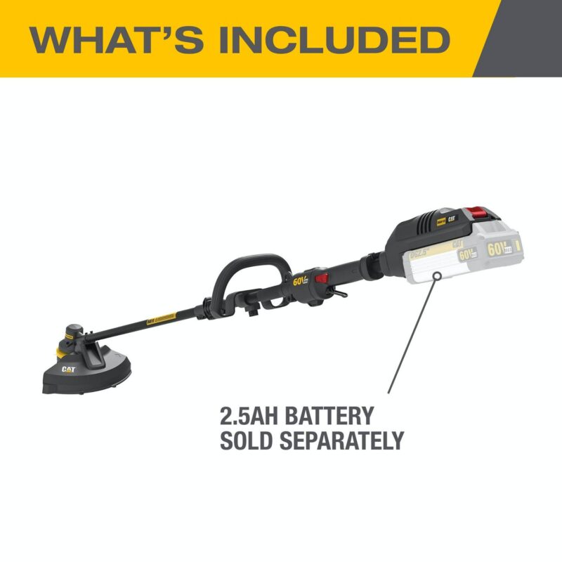 Caterpillar CatA DG610.9 60V 15  Brushless Line Trimmer with Dual Line Bump Feed Head (Tool Only) - Image 10