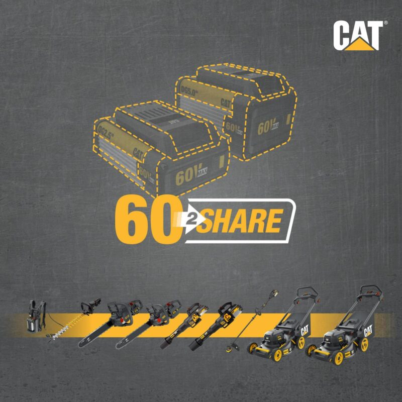 Caterpillar CatA DG610.9 60V 15  Brushless Line Trimmer with Dual Line Bump Feed Head (Tool Only) - Image 9