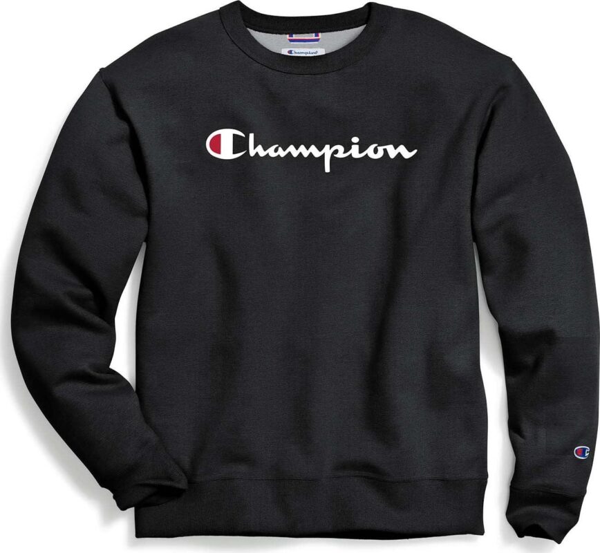 Champion Men's and Big Men's Powerblend Logo Crewneck Sweatshirt, up to size 2XL - Image 2