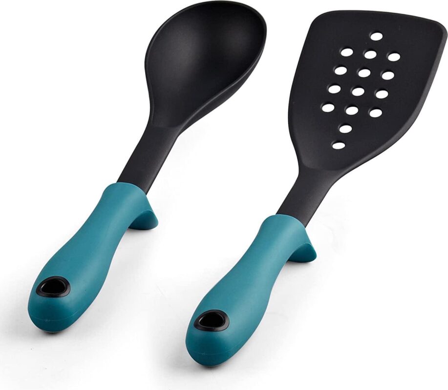 Cook N Home Pots and Pans Nonstick Cookware Set 10-Piece, Belly Shape Kitchen Cooking Set with Frying Pans and Saucepans, Induction Compatible, Turquoise - Image 9