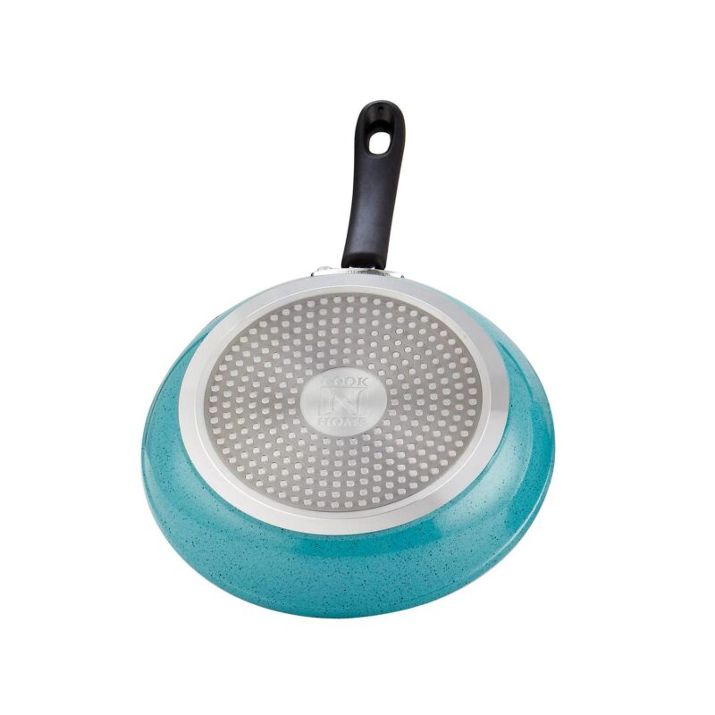 Cook N Home Pots and Pans Nonstick Cookware Set 10-Piece, Belly Shape Kitchen Cooking Set with Frying Pans and Saucepans, Induction Compatible, Turquoise - Image 8
