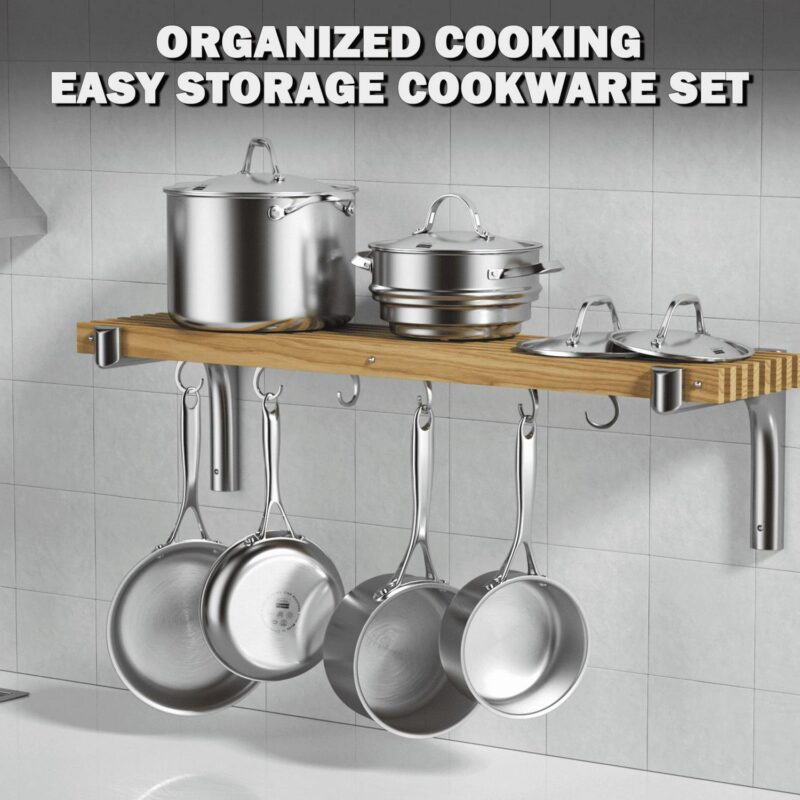 Cooks Standard Multi-Ply Clad Stainless Steel Pots and Pans Set, Kitchen Stainless Steel Cookware Set, Induction Cooking Pot, 10-Piece - Image 7