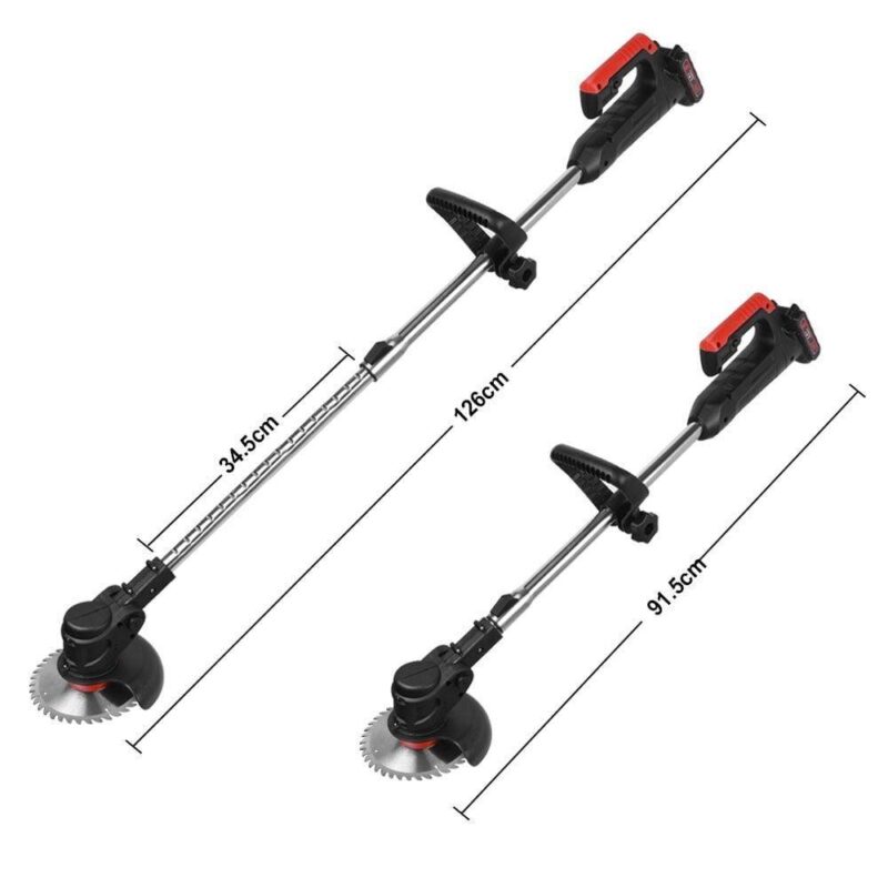 Cordless Weed Eater Grass Trimmer Battery Powered 24V 3000mAh, Electric Weed Wacker Brush Cutter,Height Adjustable Edger Trimmer Mini-Mower 2-in-1 Cutting Tool - Image 5