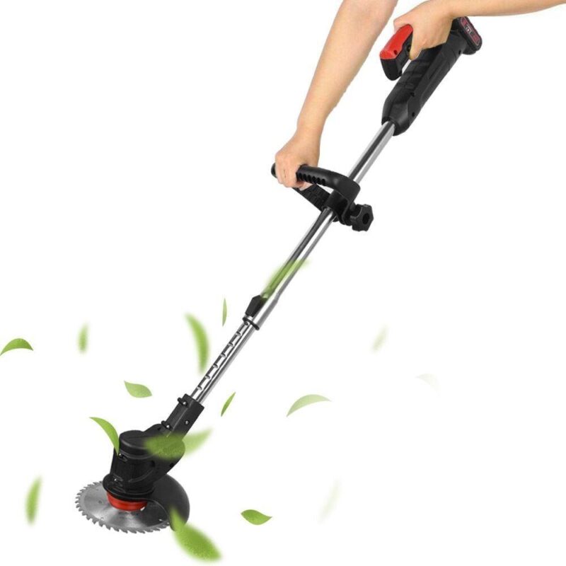 Cordless Weed Eater Grass Trimmer Battery Powered 24V 3000mAh, Electric Weed Wacker Brush Cutter,Height Adjustable Edger Trimmer Mini-Mower 2-in-1 Cutting Tool - Image 6