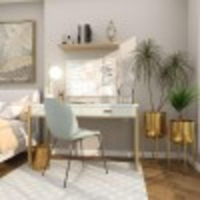 Cosmoliving by Cosmopolitan Glamorous and Elegant Indoor/Outdoor Gold Metal Round Dome Shaped Planter in Stands, Set of 2,19 , 22 H - Image 13